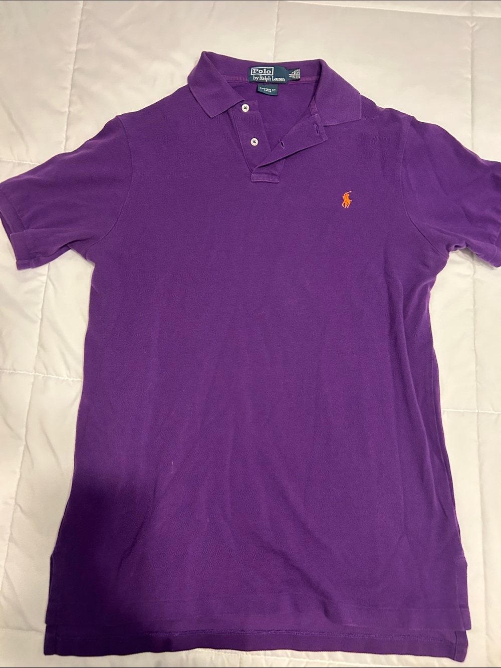 Polo by Ralph Lauren Purple Polo Shirt with Orange Pony